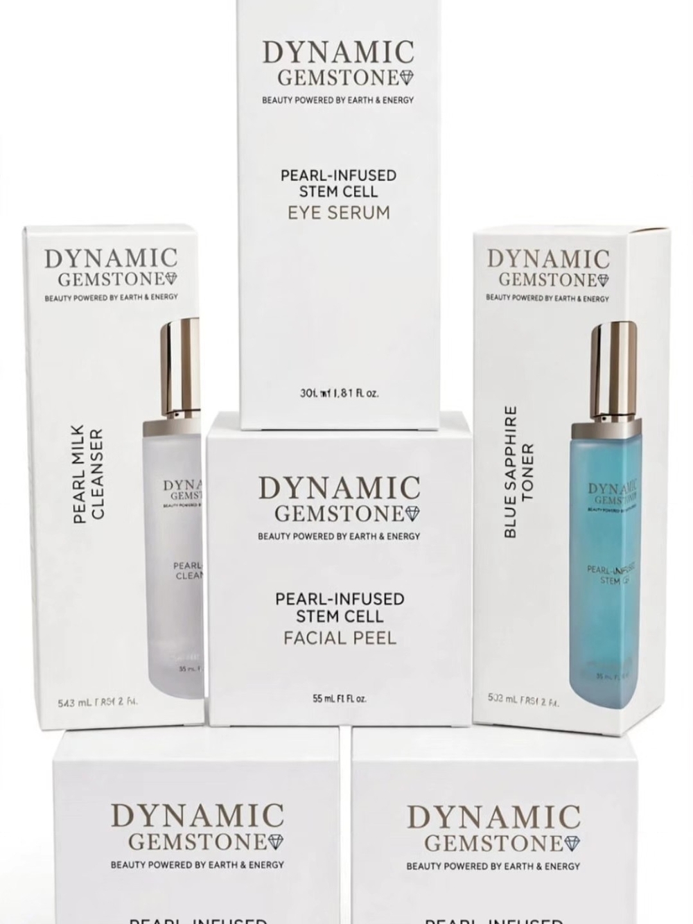 Dynamic Gemstone Pearl-Infused Stem Cell Facial Peel — White